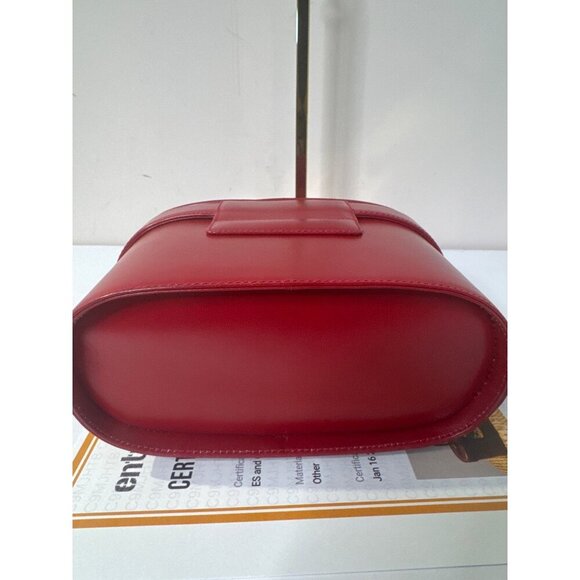 Gucci Red Autre Marque Leather Lady Lock Vintage Handbag Vanity Tote - Picture 11 of 11